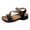 Black, variant on YLYL Women's Orthopedic Sandal Adjustable Hook and Loop Open Toe Arch Support Summer Beach Shoes