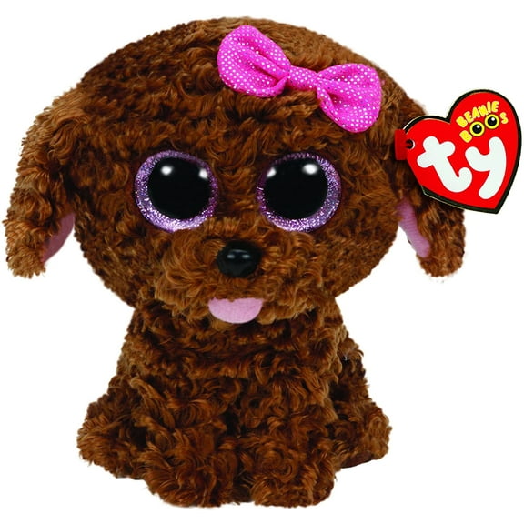 TY Beanie Boos - Maddie The Brown Dog (Glitter Eyes) Small 6" Plush