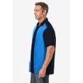 thumbnail image 3 of KingSize Men's Big & Tall Colorblock Camp Shirt, 3 of 5