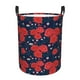 thumbnail image 1 of Balery Rose Flower Cesta de ropa redonda con asas, impermeable, independiente, para ropa, juguetes, dormitorio y familia-Medium, 1 of 6