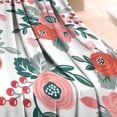 thumbnail image 3 of Pioneer Flower Floral Print Pattern Blanket,Comfortable Soft Flannel Throw Blanket,All Season,Warm Lightweight Blankets for Sofa Bed Couch Living Room Chair,40"x50", 3 of 4