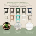 thumbnail image 6 of WestinTrends Malibu HDPE Outdoor 24.5 Inch Round Portable Folding Patio Dining Table, White, 6 of 16