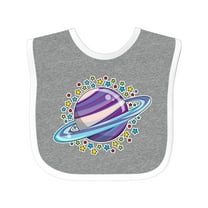 Inktastic Planet Saturn with Stars Boys or Girls Baby Bib