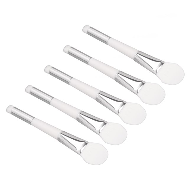 Double Headed Makeup Brush, Soft Touch 5pcs Silicone Face Brush Multipurpose Perfect Fit 2 In 1 For Beauty Salon