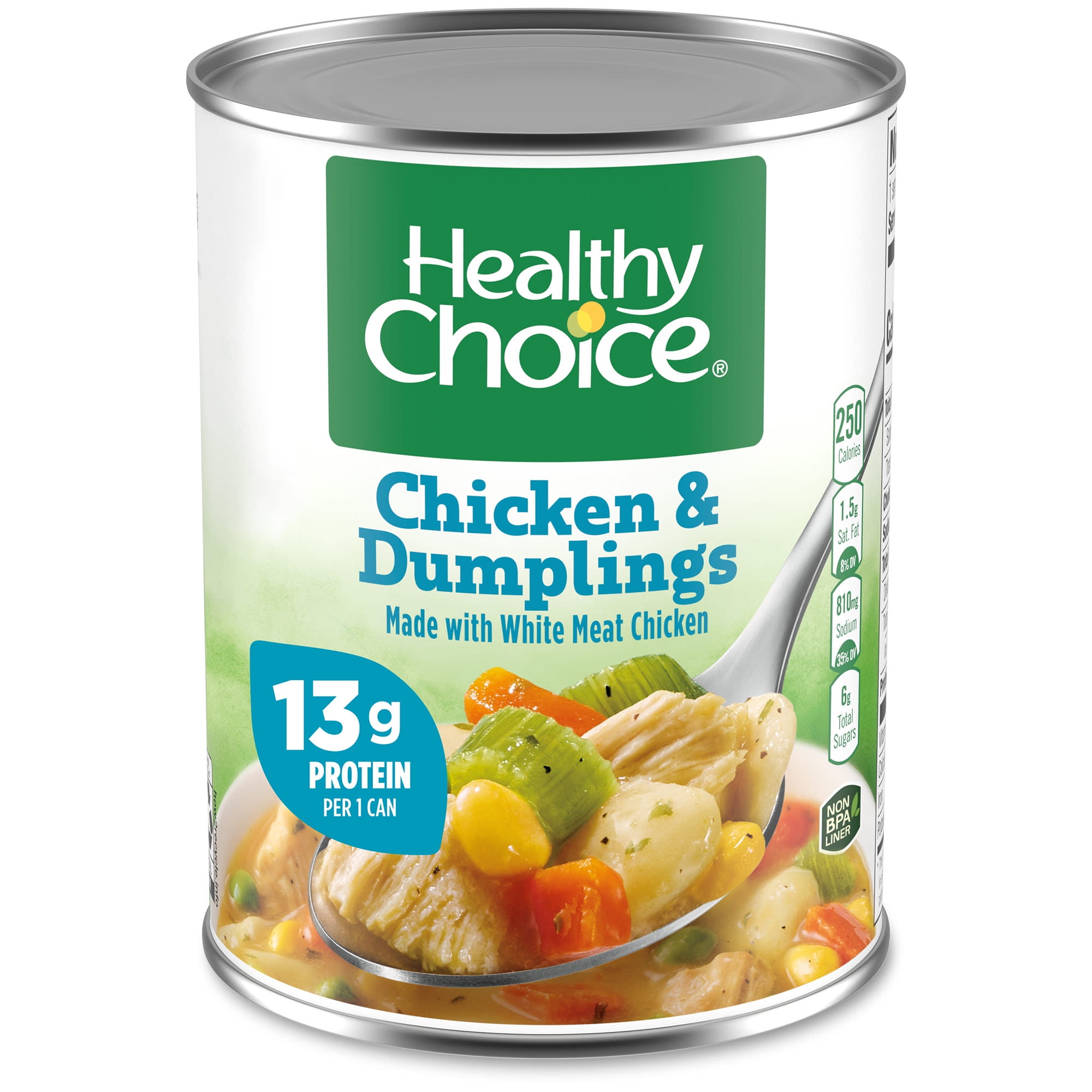 (5 pack) Healthy Choice Chicken & Dumplings Canned Soup, 15 oz.