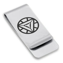 Stainless Steel Iron Man Classic Slim Money Clip Credit Card Holder