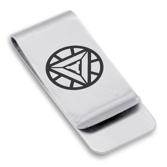 Stainless Steel Iron Man Classic Slim Money Clip Credit Card Holder