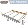 thumbnail image 4 of Sorelle 221 White Adult Conversion Rail for Katherine, Lynn and Berkley Cribs, 4 of 7