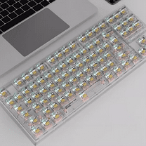 Mechanical keyboard, fully transparent 68-key gaming keyboard