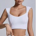 thumbnail image 1 of Camisetas de Yoga de manga larga de LICRA con almohadilla desnuda para mujer, sujetador atlético para entrenamiento, Fitness, gimnasio, pantalones cortos, falda, mallas para correr, 2024, 1 of 5