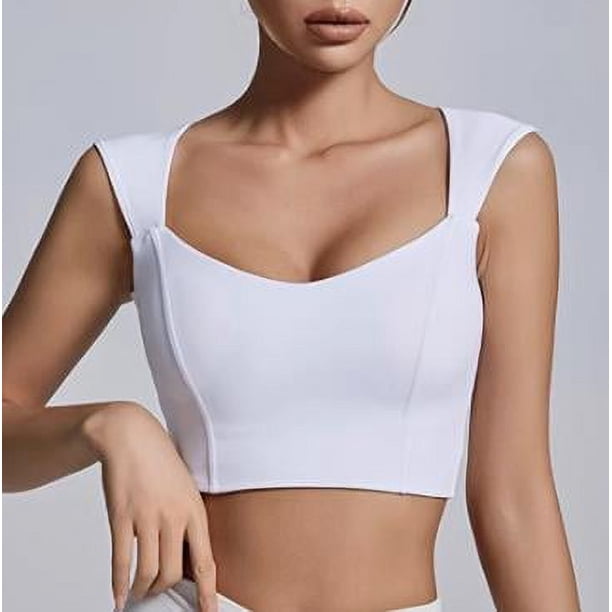 Camisetas de Yoga de manga larga de LICRA con almohadilla desnuda para mujer, sujetador atlético para entrenamiento, Fitness, gimnasio, pantalones cortos, falda, mallas para correr, 2024