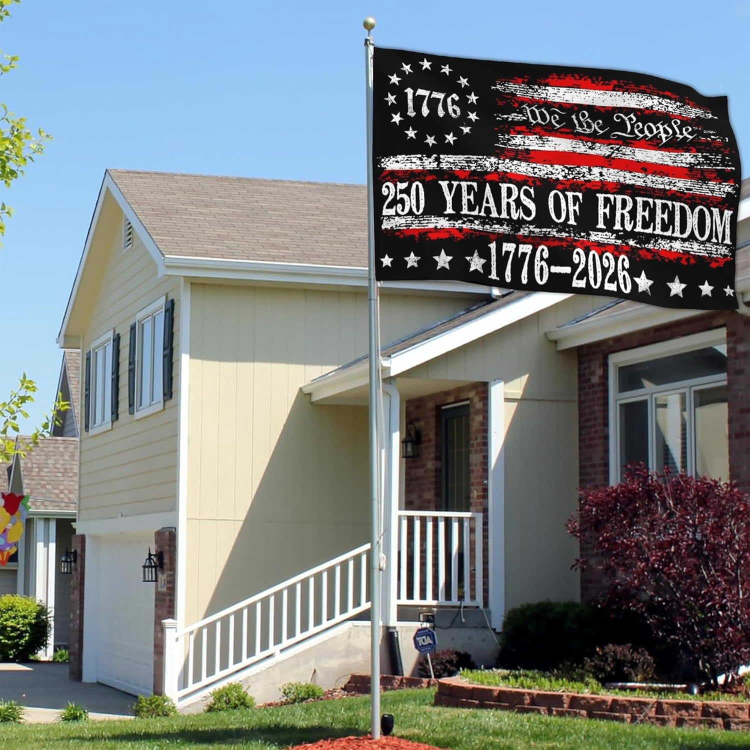 250 Years American Anniversary Flag Betsy Ross 250th Anniversary USA Flag 4th of July We The People 1776 Patriotic American Flags for Outside 3x5 Outdoor Yard Decorations