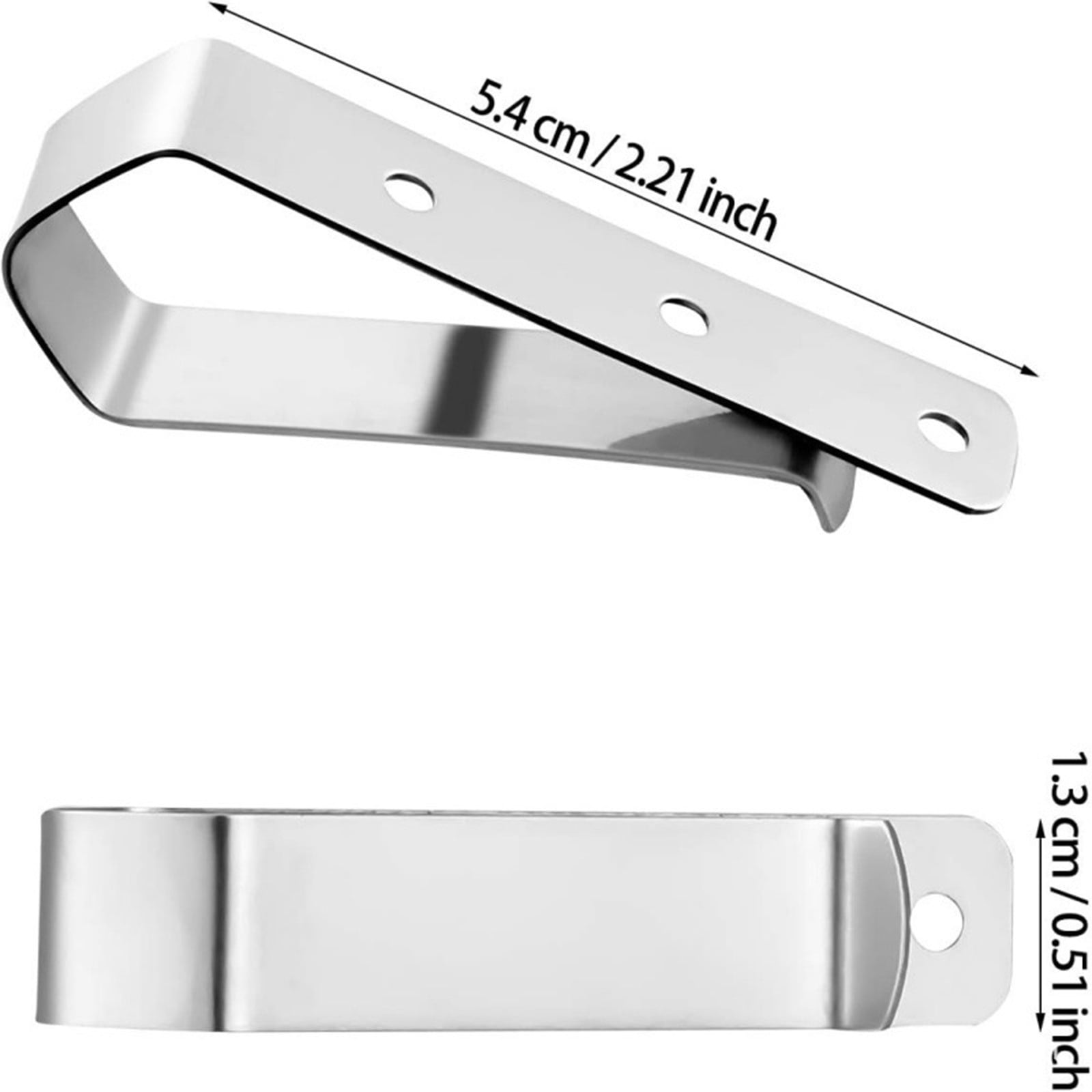 2-Pack Stainless Steel Visor Clip for Garage Door Opener Remote, Universal Sun Visor Holder Compatible with LiftMaster Chamberlain Craftsman Models 892LT 894LT 893LM 973LM 371LM