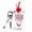 Pink, variant on Creative Miniature Cream Cup Keychain for Women Girls Cute Bag Ornament Car Keyring Holder Pendant Decors