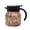 Pink, variant on Floral Pattern Stainless Steel Thermal Carafe – Mini Tea Pot with Built-In Infuser, Hot Coffee Pot with Lid for Home Drinks,Red - 800ml