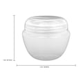 thumbnail image 3 of Beauticom 6 Jars 50G/50ML Round Frosted Container Jars with Inner Liner and Lid - White, 3 of 3