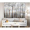 thumbnail image 2 of KaiSha LED Tapestry Wall Hanging; Modern Abstract Trees Scenic View Art Décor Home Decoration Bedroom Forest Nature Landscape Scene, 2 of 10
