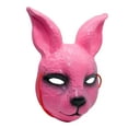 thumbnail image 3 of Runquan Rabbit Cosplay PVC Party Half Face for Festival Carnival Halloween Pink, 3 of 8