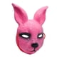thumbnail image 2 of Máscara realista 3D de PVC para la cabeza, máscara de mascarada de Halloween, tocado de animal Rosa, 2 of 9