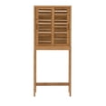 thumbnail image 2 of Linon Bracken Sturdy Solid Bamboo Spacesaver with Sliding Doors in Natural Brown, 2 of 13