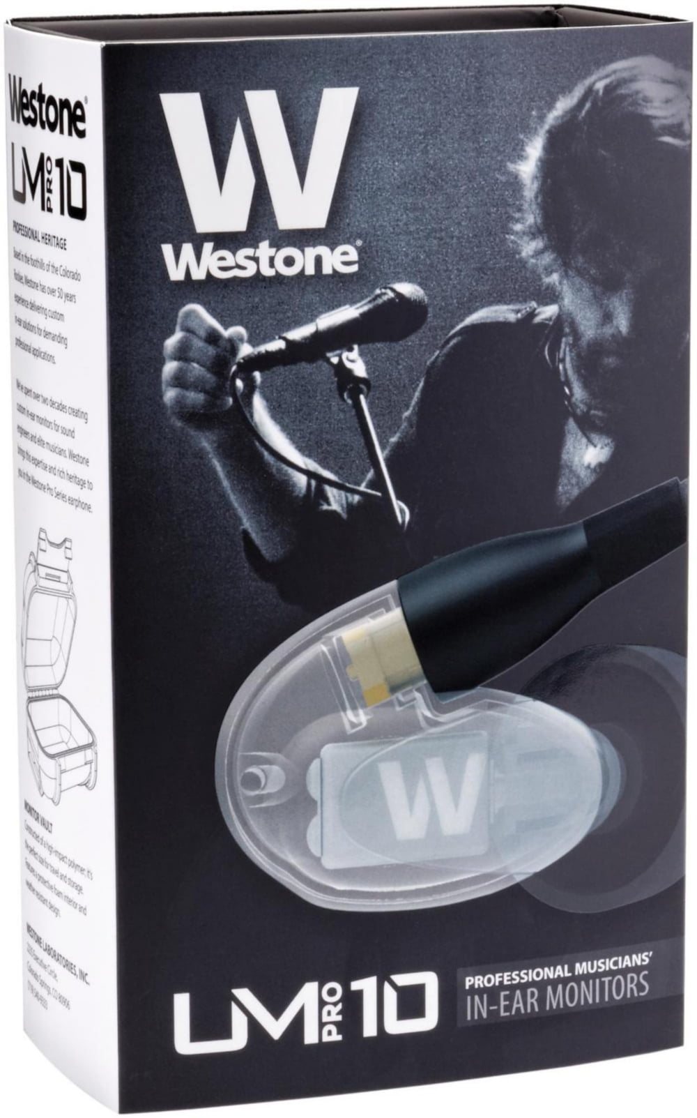 Westone UM PRO 10 - Earphones - in-ear - wired - 3.5 mm jack - clear