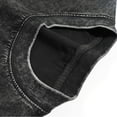 thumbnail image 5 of Zimjoy Men's Two Piece Summer Set Vintage Acid Wash Cotton Short Set Crew Neck Half Sleeve T-Shirts and Baggy Shorts Black S, 5 of 7