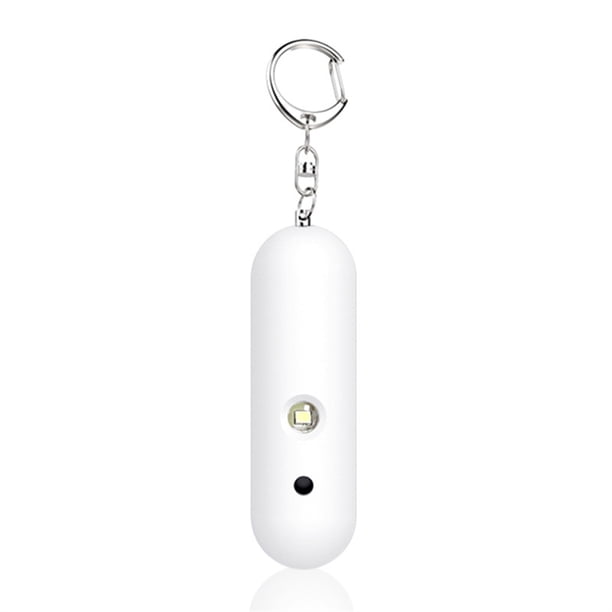 Alarma de seguridad Bolsillo LED Linterna Alerta de emergencia Botón de emergencia Travel Seniors Protección personal Dispositivo de ruido Funciona Blanco Scienceny HA011597-02B