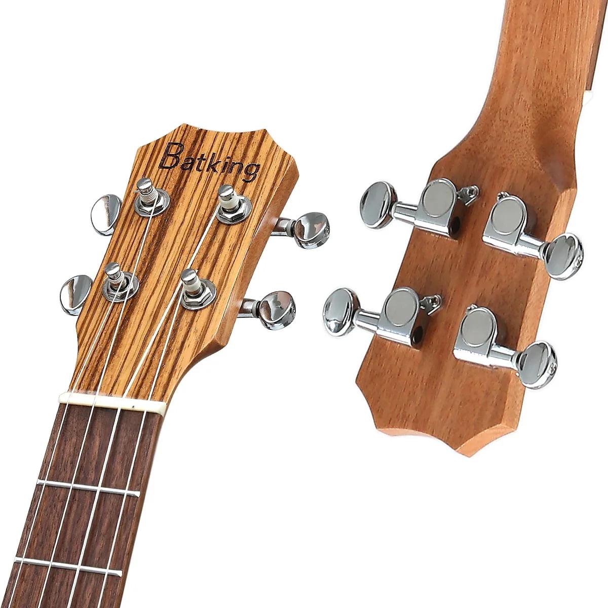 Baritone 30-Inch Zebra Acoustic-Electric Ukulele with Truss Rod, EQ, and Gig Bag