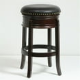thumbnail image 3 of Home Square 29" Hamilton Swivel Bar Stool in Cappuccino - Set of 3, 3 of 3