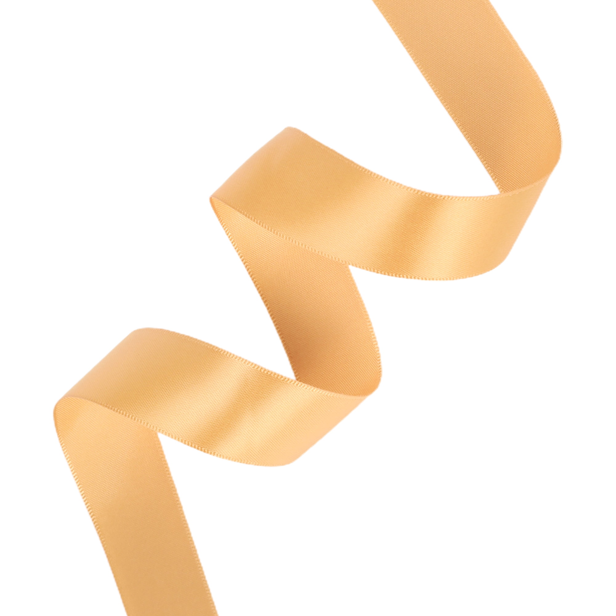 LaRibbons 7/8" Gold Double Face Satin Ribbon, 100 Yards