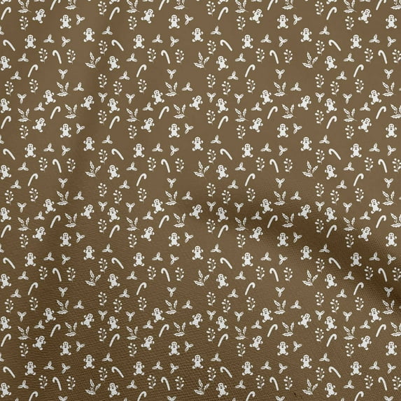 oneOone Cotton Jersey Dark Olive Green Fabric Christmas Sewing Fabric By The Yard Printed Diy Clothing Sewing Supplies 58 Inch Wide