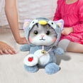 thumbnail image 3 of Animal de peluche de gato de 30 cm CUTICAT GRIS Peluches, 3 of 8