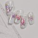 thumbnail image 5 of Pegatinas Arte Uñas Mariposa Adhesivas para El Salón () Rosa, 5 of 7