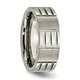 thumbnail image 4 of Titanium Satin and Polished 8mm Notched Band, 4 of 7