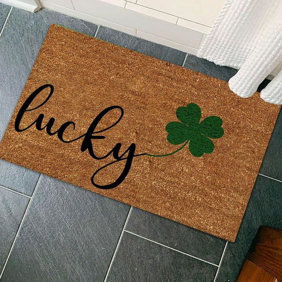 Riforla St. Patrick's Day Irish Day Floor Mats Holiday Mats Welcome Door Mats Polyester Door Mats B