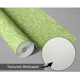thumbnail image 6 of S4Sassy Peel & Stick Vinyl Wallpaper, Chic Willow Leaf Wallpaper Contact Paper Waterproof- Green, 25"x120", Textured Finish, Removable Wall Covering for Home Decor in Bedrooms, Renter Spaces, 6 of 9