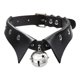thumbnail image 1 of Gargantilla estilo Rock, collar de moda de cuero PU para niñas Cosplayer Negro Zulema gargantilla punk, 1 of 7