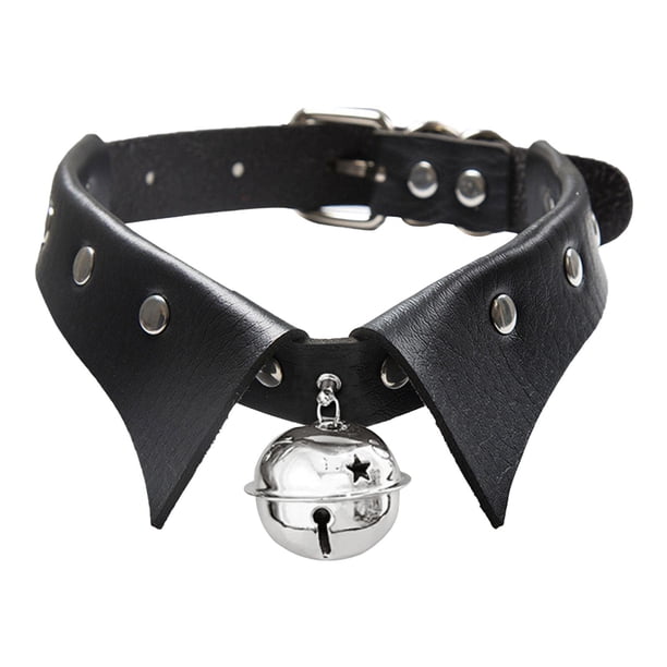 Collar gargantilla con Campana jinwen negro ajustable