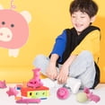 thumbnail image 5 of Cerdito blando antiestrés, juguete para apretar, antiansiedad, divertido cerdo rosa, pelota que rebota, juguete para amasar con arena, juguete para aliviar el estrés, TDAH, útil, 10 x 5,5 x 4,5 cm, 5 of 5