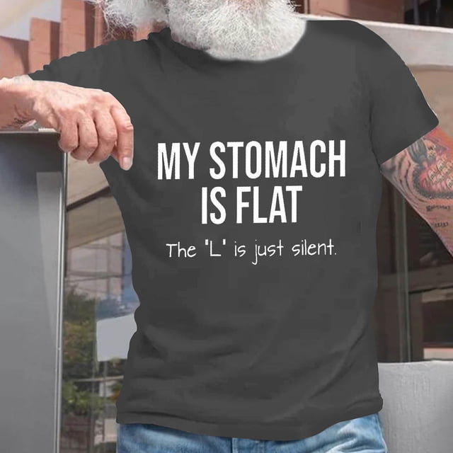 Styesk T-Shirts pour Homme T-Shirt à Lettres Imprimées Col Rond Manches Courtes Haut à Manches Courtes Col Rond/chemise