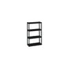 Iceberg 20841 Rough N Ready 4 Shelf Open Storage System, Resin, 32w x 13d x 54h, Black