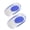 Blue L 39-46, variant on Silicone Gel Insoles Pain Heal Cushion Bone Spurs Pain Relief Heel Cushion Thickened Soft Half-Size Shoe Sole Insole Heel Pad