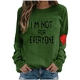 thumbnail image 1 of Ketyyh-chn99 Chandail à Col Rond pour Femmes Dames Décontracté Ample à Manches Longues T-Shirt Col Rond pour Femmes Vert,m, 1 of 2