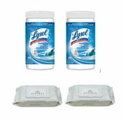 Soteria Hand Wipes (2) and Lysol Disinfecting Wipes - Spring Waterfall (2)