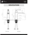 thumbnail image 5 of Fine Fixtures Arched Square Single Hole Bathroom Faucet, Satin Brass, 5 of 5