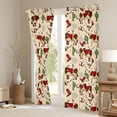 thumbnail image 2 of Feelyou Western Highland Cow Curtains Pack of 2 (42x84 Each), Cartoon Tribal Cactus Curtains Blackout, Rustic Animal Bedroom Curtains, Window Curtains Bedroom Decor, 2 of 5