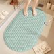 thumbnail image 4 of Alfombra de Ducha Antideslizante para Baño con Ventosas Fuertes, Alfombra de Plástico Ovalada para Piso de Bañera, Alfombra de Masaje para Pies para Seguridad en la Ducha, Gris Blanco Verde Café, 4 of 6