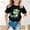 Black, variant on Tops for Girls Girls Summer Short Sleeve T Shirt Cute Animal Print Casual Loose Fit Tee for Kids Comfortable Daily Wear Top for Spring and Summer