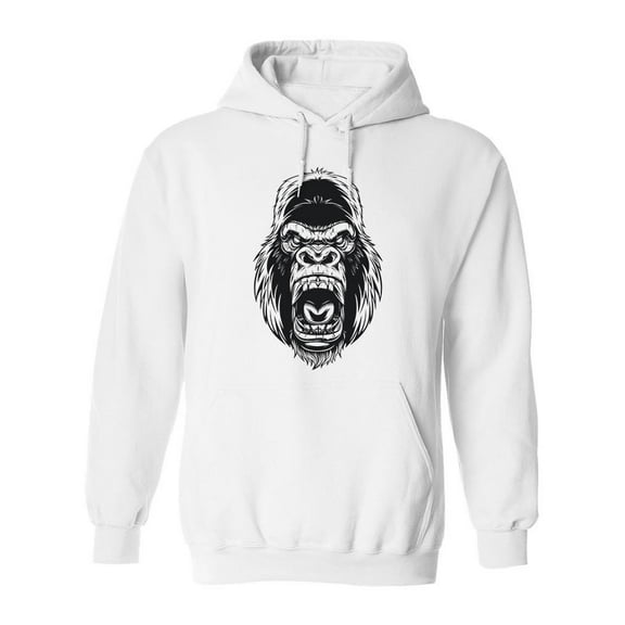 Gorilla Design Hoodie Men -Image by Shutterstock, Male Large
