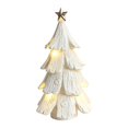 thumbnail image 2 of Vintage Lighted Christmas Tree Figurine with Warm LED Glow for Tabletop Holiday Decor, 2 of 8